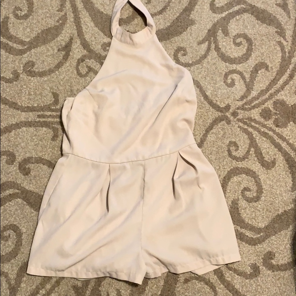 Tan romper backless